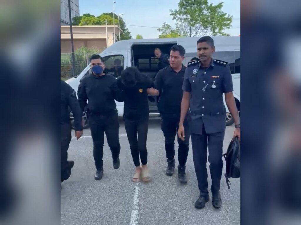 Suspek bunuh Nurfisya tiba di mahkamah