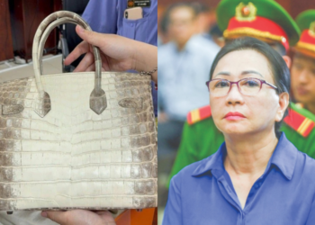 Dua beg kulit buaya taikun Vietnam dilelong
