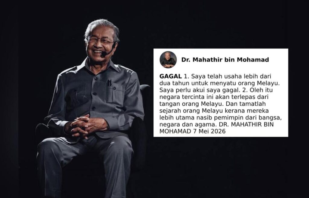 Saya akui saya gagal – Tun M
