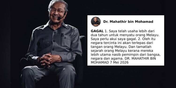 Saya akui saya gagal – Tun M