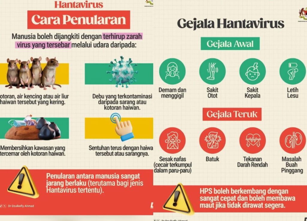 Tiada rakyat Malaysia terlibat kes Hantavirus – KKM
