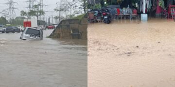 ‘Baru sejam hujan dah terapung kereta’