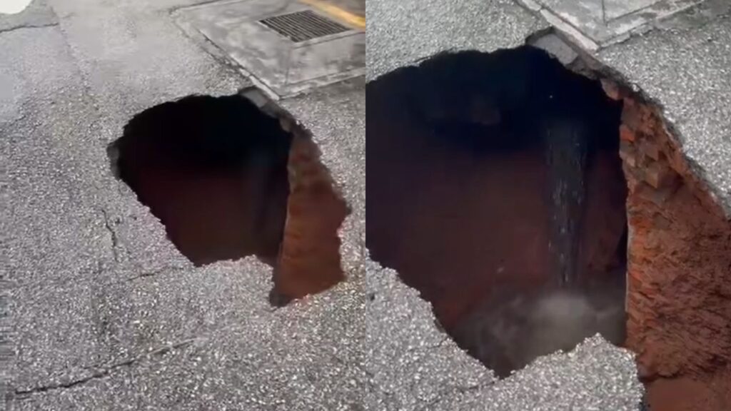 [VIDEO] Hati-hati, lubang benam muncul di Wangsa Maju