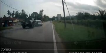 [VIDEO] Larikan trak pikap selepas pandu uji