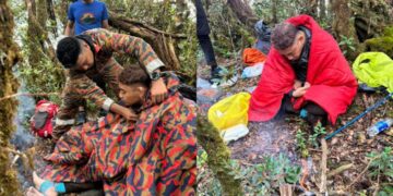 Malim gunung, pendaki lelaki alami masalah kesihatan ditemui anggota JBPM