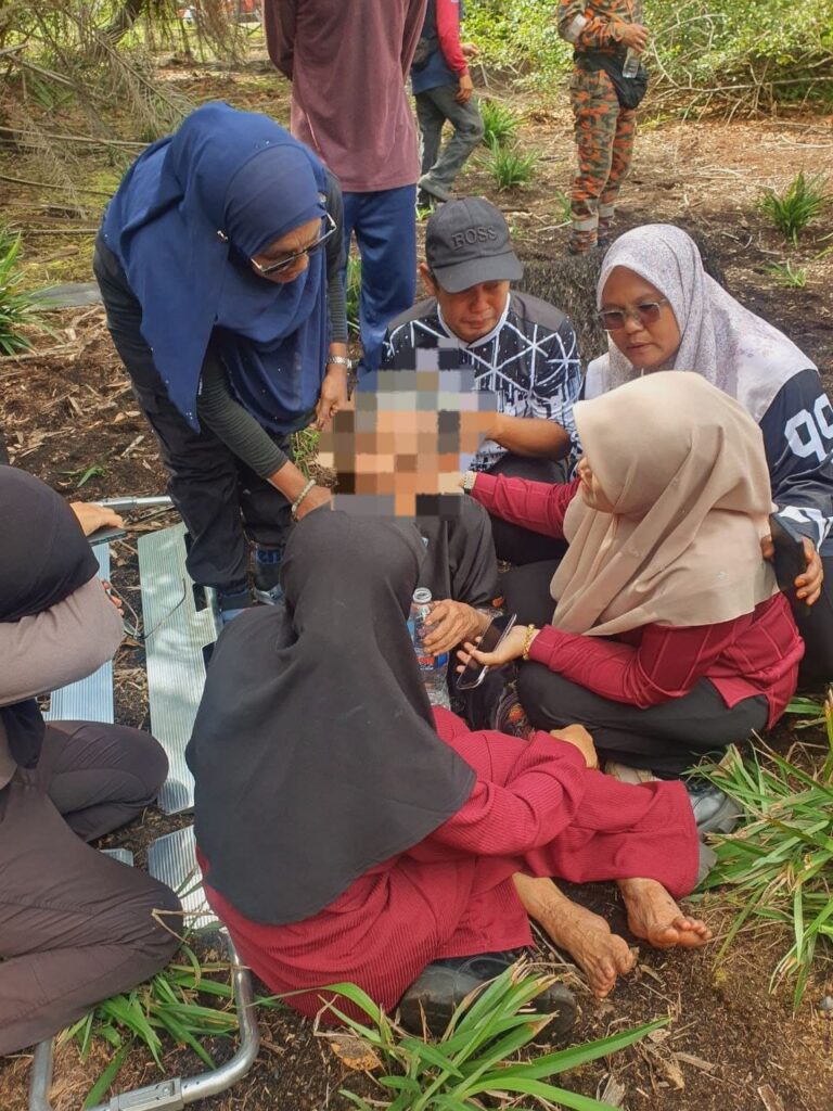 Nenek Nathiah ditemui selamat dalam kebun sawit