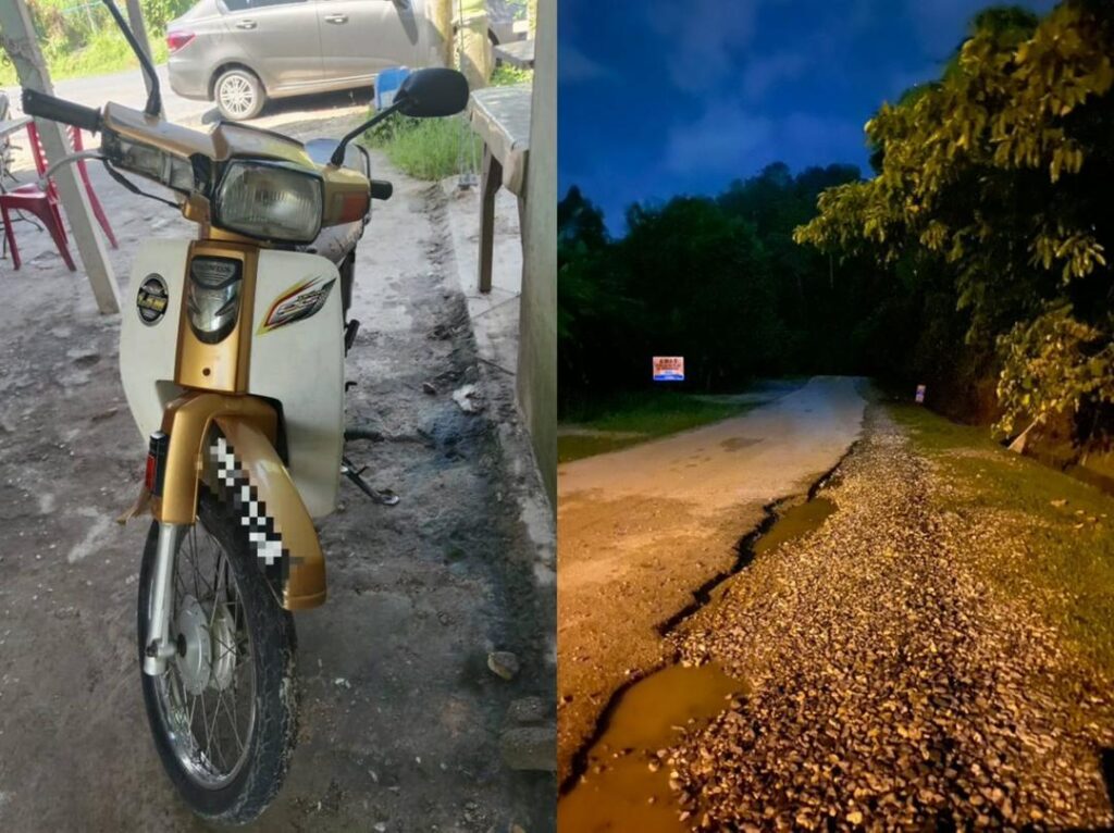 Pekerja gudang maut motosikal terbabas lepas langgar lubang