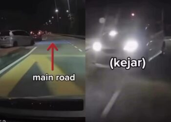 [VIDEO] ‘Cik kak, awaklah kena stop dulu, orang tu main road’