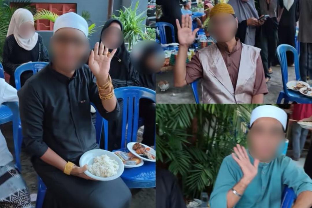 Lelaki tayang gelang, rantai emas di majlis buka puasa
