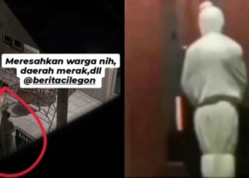 Pocong tunggu depan rumah penduduk