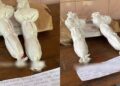 Wanita terkejut, terima bungkusan berisi pocong