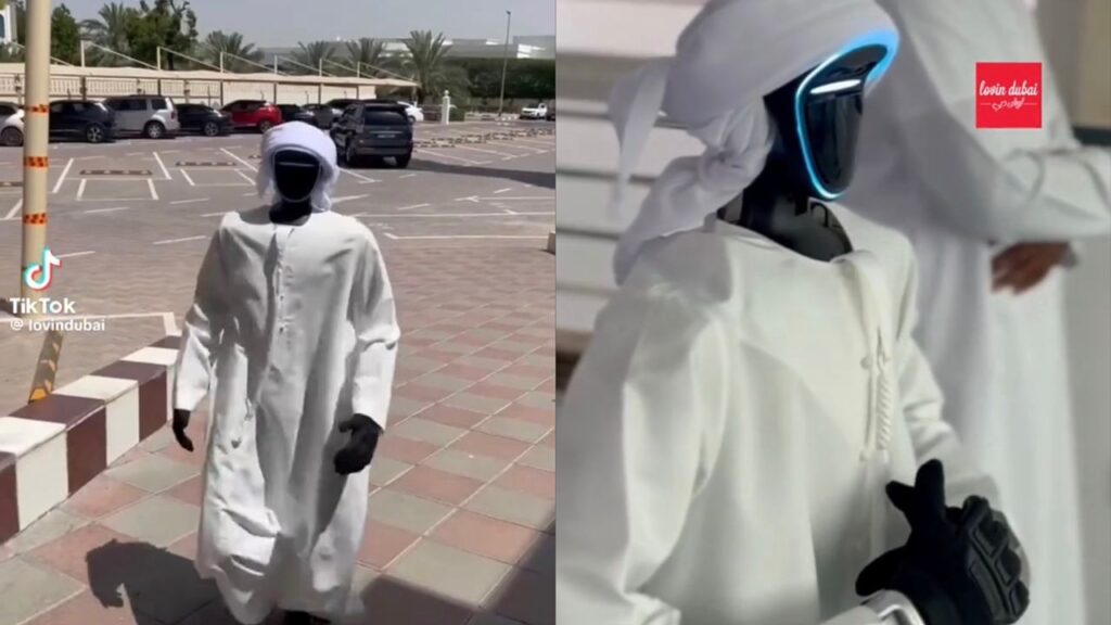 Robot solat sunat Aidiladha di masjid