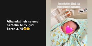 Eda Ezrin selamat melahirkan anak ketiga