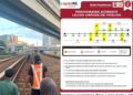 Kerja baik pulih tren tergelincir di stesen Chan Sow Lin masih berjalan
