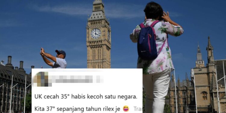 Suhu panas 37°C Malaysia dengan Eropah tak sama
