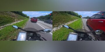 [VIDEO] Meluru masuk smartlane, nasib baik tayar cengkam