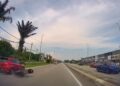 [VIDEO] Penunggang motosikal ‘ghaib’ selepas kemalangan dikesan polis