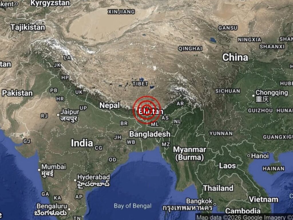 Gempa bumi sederhana landa Bhutan