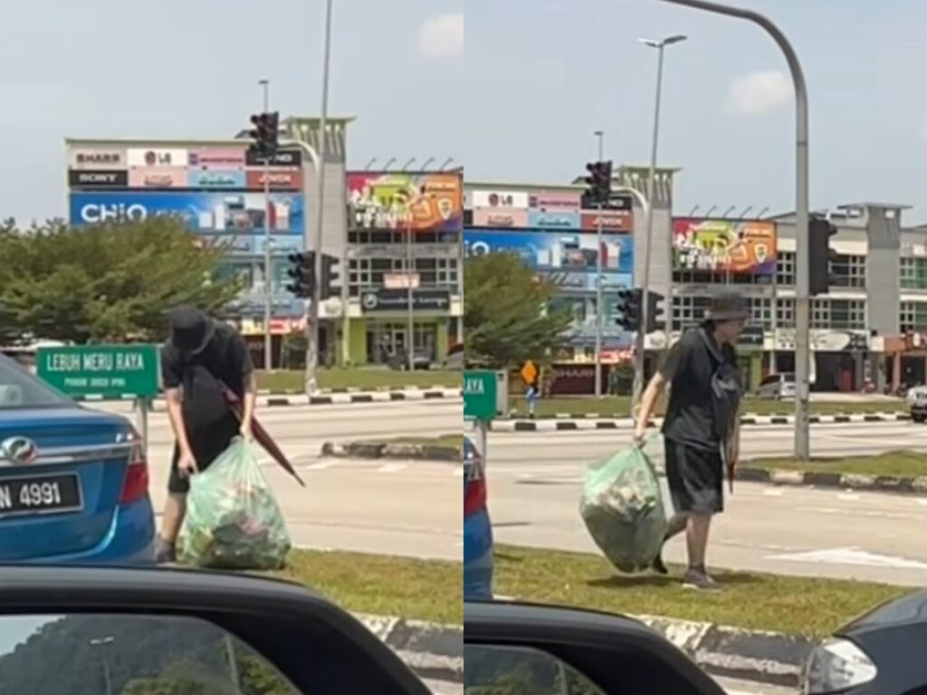 [VIDEO] Sanggup berpanas kutip sampah