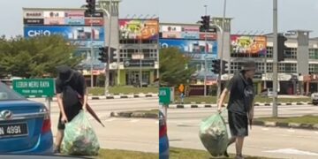 [VIDEO] Sanggup berpanas kutip sampah