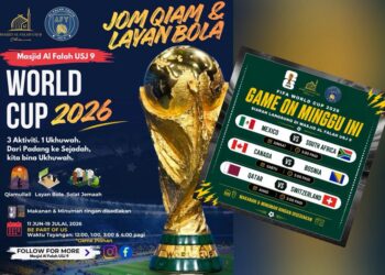 Masjid anjur tonton Piala Dunia sambil qiamullail