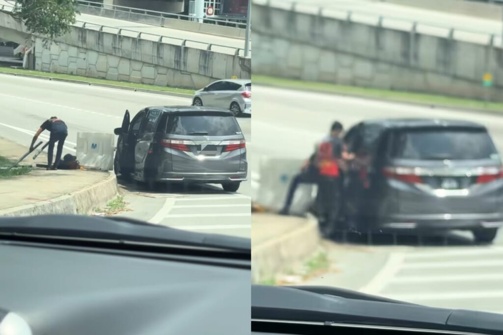 [VIDEO] Selamba angkut kabel di tepi jalan