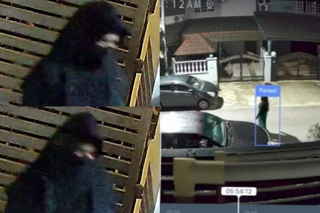 [VIDEO] Pencuri jubah gelap kebas pakaian jemuran