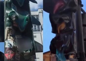 Cuaca terlampau panas, lampu isyarat cair