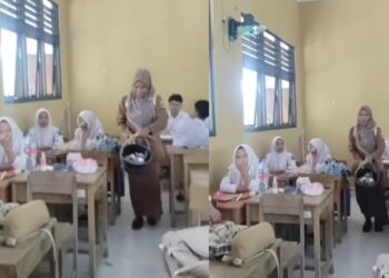 Guru rampas satu baldi alat solek pelajar