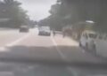 Murid tahun satu parah, kemalangan waktu lintas jalan