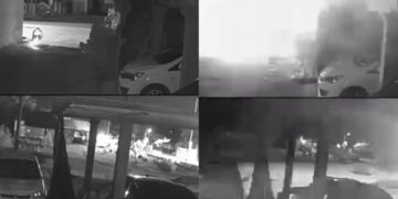 [VIDEO] Lelaki bertopeng letupkan bunga api bateri hala ke rumah juruvideo