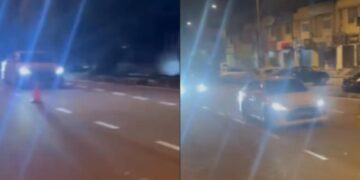 [VIDEO] Pemandu cabut lari dalam gelap, tinggal ‘pistol mainan