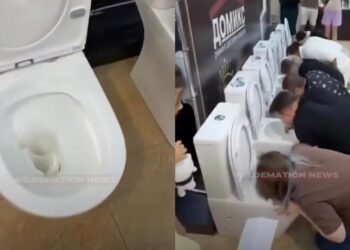 Minum soda dalam mangkuk tandas dapat wang hampir RM5,000