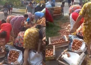 Lori terbalik, penduduk kebas beribu-ribu telur ayam
