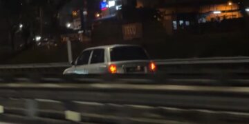 [VIDEO] Jalan lengang, pemandu selamba lawan arus
