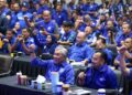 [VIDEO] Wisma UMNO meriah, BN dahului 18 kerusi